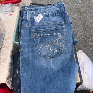 Seven7 Blue Boot Cut Jeans Classic Style